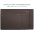 Denozer Leather Desk Mat Large 36" x 20", Desk Protector Mat, PU Leather Desk Pad, Large Mouse Pad, Desk Blotter, Desk Pads on Top of Desks, Desk Matt for Desktop, Office Desk Mat (Dark Brown)